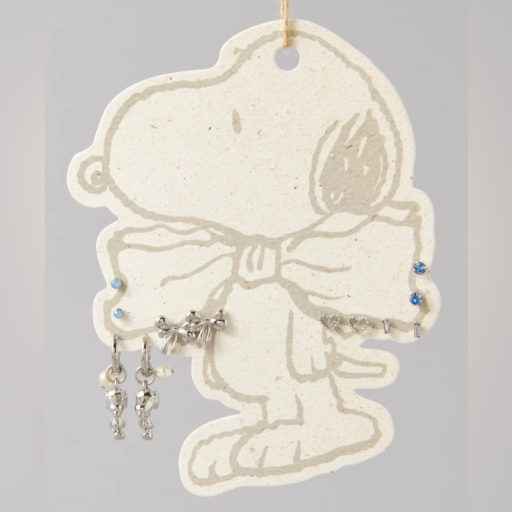 American Eagle Silver Snoopy Earrings